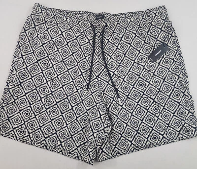 Express Traje De Baño Bañador Pantalones Cortos Extra Grande XL Negro Blanco Bolsillo $68 Para Hombre Foto 1 de 4