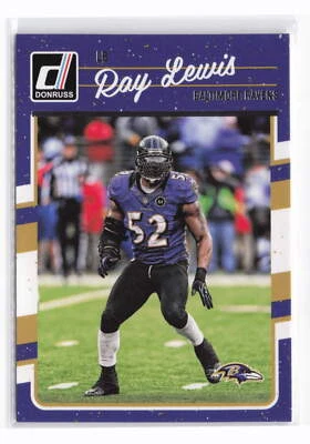 Ray Lewis #28 2016 Donruss Baltimore Ravens - Image 1 of 2