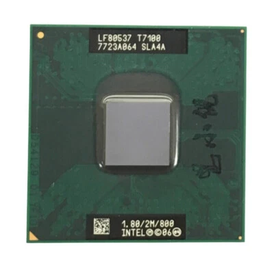 Intel Core 2 Duo T7100 1.8GHz SLA4A Dual-Core Socket 479 Laptop Processor CPU - Image 1 of 3