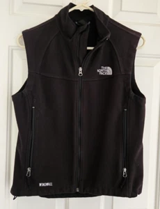 The North Face Vest Windwall Fleece Full Zip Women’s M Black Outdoor Lightweight - Picture 1 of 4