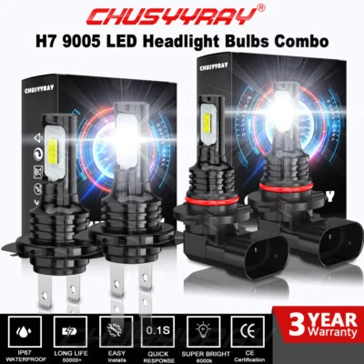 Faros LED para Suzuki GSXR 1000 2005-2006 H7 9005 6000K Bombillas LED Foto 1 de 4