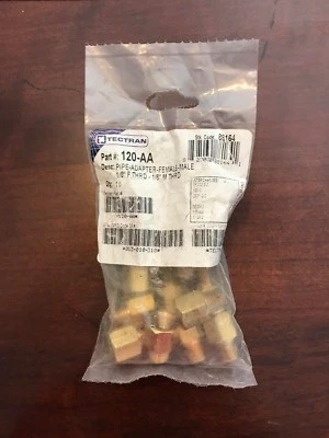 TECTRAN : PIPE-ADAPTER-FEMALE-MALE 1/8 MALE 1/8 FEMALE 120-AA (QUANTITY OF 10) - Image 1 of 2