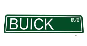 Custom Metal Street Sign Buick Blvd 6"x24" Car Man Cave 42016 - Picture 1 of 1