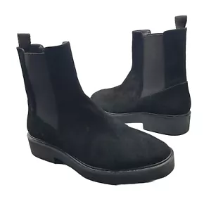 Stuart Weitzman Ankle Boots Women Henley Chelsea Bootie black Suede Size 9 new - Picture 1 of 12