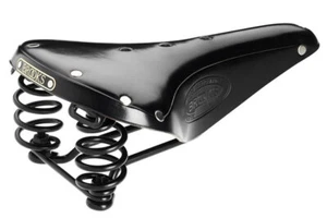 Brooks Flyer Bicycle Saddle BLACK Leather Steel Rivets - Picture 1 of 1