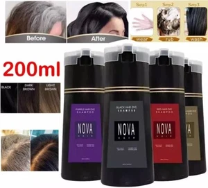 Nova-Hair Dye Shampoo, Nova Hair Instant Dye Shampoo,Hair Color Shampoo for Hair - Picture 1 of 23