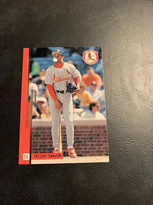B25 #31 Ozzie Smith St. Louis Cardinals 1996 leaf preferred￼ - Image 1 of 2