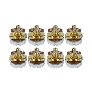 Fleer 8 Stück B250K Bassgitarre große Potentiometer Potis Audio Kupfer kurzer Schaft - Bild 1 von 7