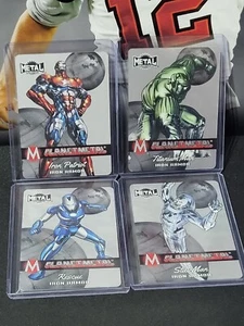 2024 Avengers Metal Universe Planet Metal Iron Armor 4 Card Lot 🔥 - Imagen 1 de 9