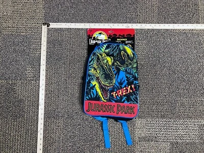 Bolsa de livros Jurassic Park infantil vintage 1992 T-Rex dinossauro escola mochila - Imagem 1 de 4
