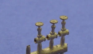 O/On3/On30 GLOBE VALVES CORED FOR 2" PIPE WISEMAN BACK SHOP BRASS PARTS BS-074 - Picture 1 of 1
