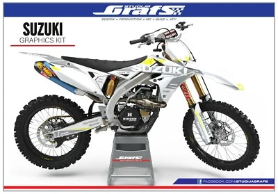 2001 2002 2003 2004 2005 2006 2007 2008 Graphics Kit SUZUKI RM 125 250 Polisport Foto 1 de 4