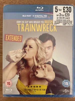 TRAINWRECK ( BLU RAY ) - Amy Schumer - BRAND NEW AND SEALED - Image 1 of 2