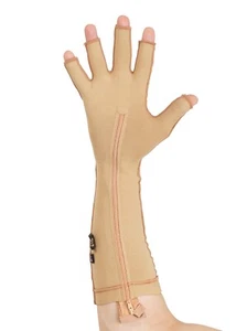 Compression Glove| BURN Recovery, Control Swelling, INSIDE ZIP, HIGH COMPRESSION - Picture 1 of 18