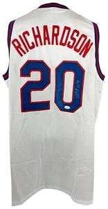 Michael Ray Richardson autographed signed jersey NBA New Jersey Nets JSA COA - Picture 1 of 4