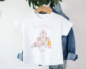 Conjunto Chaleco y Tutú Rosa Castillo Princesa UNO Número 1er Cumpleaños Personalizado - Imagen 1 de 7
