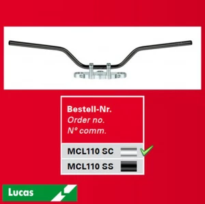 TRW Steel Handlebars Classic High Steel Chrome Plated 7 8 Inch 22MM Width: 810mm MCL110S - Picture 1 of 1