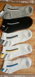 5 Pair Letter Graphic Socks Toddler Boys Girls (1-14 Years Old) Low Cut - Picture 1 of 1