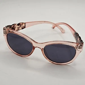 Gafas de sol PUGS rosa ojo de gato trenzadas patrón tortuga brazos sin enredos nariz pieza - Imagen 1 de 6