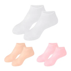 Pedicure Silicone Socks Foot Care Socks Silicone Gel Socks for Dry Cracked Feet - Picture 1 of 15