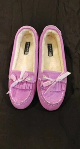 Neu im Karton Sperry Top-Sider Damen Molly Berry Pixel Wildleder - Größe 7M - Kunstfell gefüttert - Bild 1 von 6