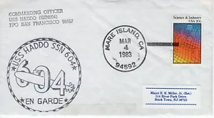USS HADDON SSN 604, MARE ISLAND, CA 1983 FDC19171 - Bild 1 von 1