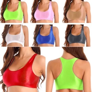 Sexy Damen-Tank-Oberteil abgeschnitten Westen massiv ärmellos Stretch kurz geschnitten Oberteile sportlich - Bild 1 von 84