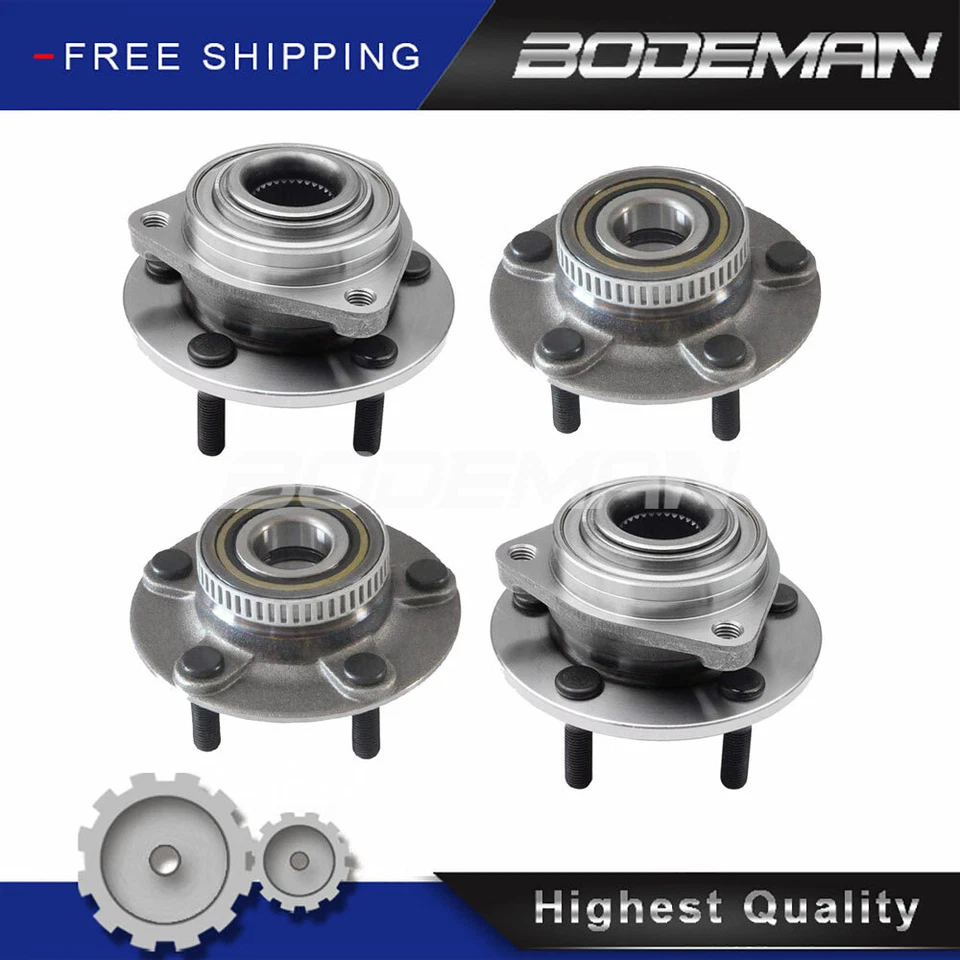 2 Front & 2 Rear Wheel Hub Bearing Set for 1993-03 2004 Dodge Chrysler Intrepid - Image 1 of 4