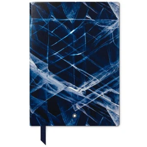 Cuaderno Montblanc #163 Meisterstück Glacier Collection cuero corte plateado forrado - Imagen 1 de 2