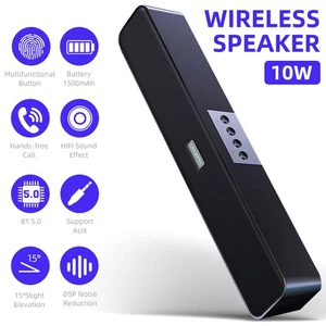 Wireless Bluetooth Computer Speaker Desktop Stereo Subwoofer PC Laptop 1500mAh - Picture 1 of 11