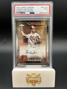 2024 Topps Cromo - Autógrafos de Novato Jordan Westburg #RA-JWE (AU, RC) PSA 9 - Imagen 1 de 2