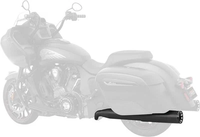 Freedom Ghost Pipe For Indian Challenger 2020 4.5" Straight Tip Black/Black - Image 1 of 3