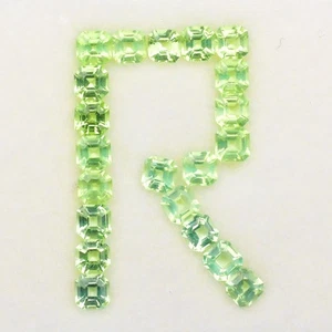 💎 Lote de 21 piezas 3,03 quilates con octágono peridoto verde natural - sin tratar, gemas de Birmania - Imagen 1 de 4