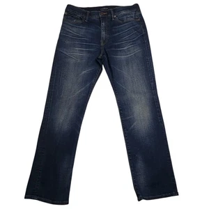 Lucky Brand 363 Straight Jeans Herren 32x30 Dark Wash Whiskered Denim Distressed - Bild 1 von 15
