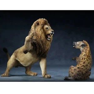 Mr.Z Animal Model 1/12 Violent Rage Africa Lion VS Hyena Fighting Resin Toys - Picture 1 of 25