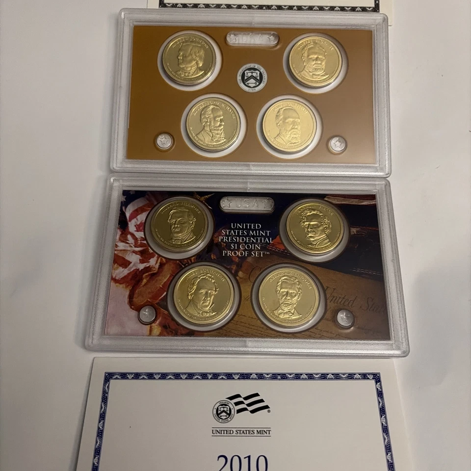 2010 and 2011 United States Presidential Dollars with Box and COA Lot of 2 - Image 1 of 4