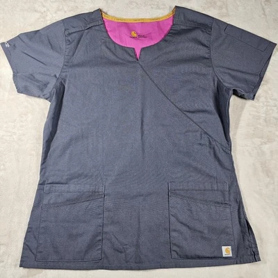 Blusa Médica Carhartt Force Mujer M Gris Bolsillos  Foto 1 de 4