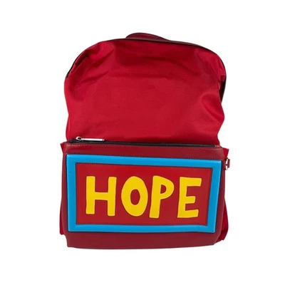 FENDI Rucksack Nylon Leder rot x gelb blau Herren Damen 7VZ035-6C1 z5290 - Bild 1 von 4