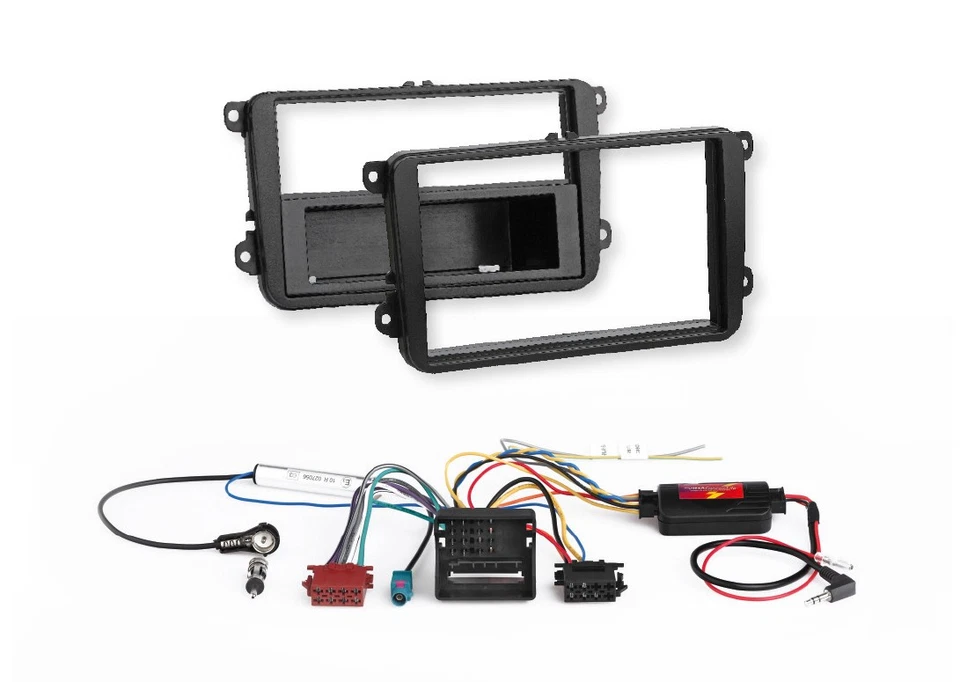 All-In-One Car Radio Mounting Complete Bezel+canbus+Steering for VW Seat - image 1 of 1