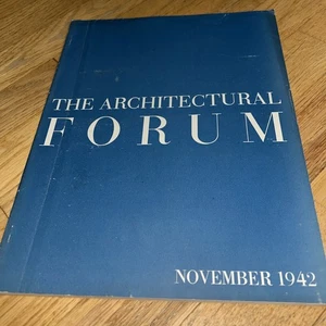 Nov. 1942 ARCHITECTURAL FORUM Magazine - Uthwatt Report / War Plant / WAAC's - Picture 1 of 23