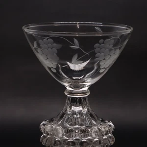 Standard Anchor Hocking Grape Etched Boopie 736 Champagne Glass - Picture 1 of 5