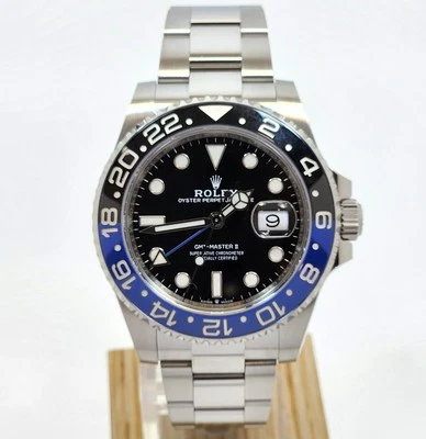 Rolex Batman GMT-Master II Stainless Steel Blue & Black Bezel Watch 126710BLNR - image 1 of 4
