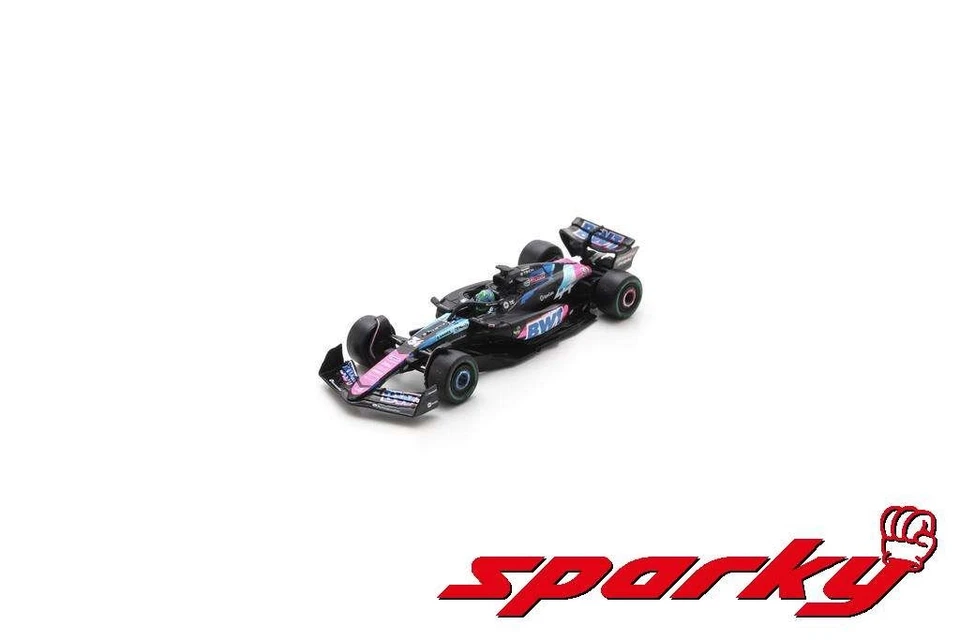Alpine F1 Ufficiale Spark Modello 1/64 Scala Esteban Ocon Brasile Gp Gara Auto - Immagine 1 di 1