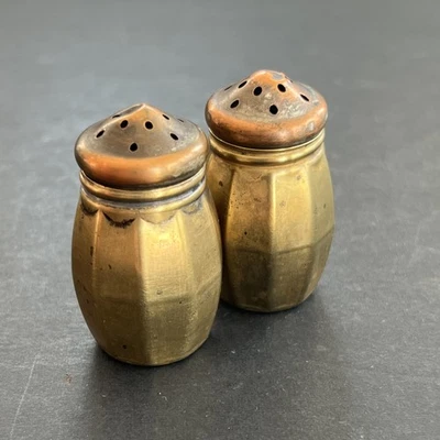 Vintage Salt and Pepper Shakers Wm. A. Rogers Small Pair Set W6 Collectible 1.5” - Image 1 of 4