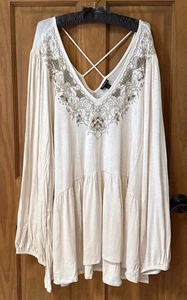 TORRID LONG SLEEVE TOP BABYDOLL SHIRT 5 5X 5XL 28 NEW - Picture 1 of 5