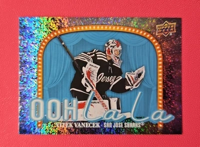 Vitek Vanecek Sharks - 2024-25 UD Series 2 - Ooh La La Insert Speckled - #OLL-6 - Image 1 of 2