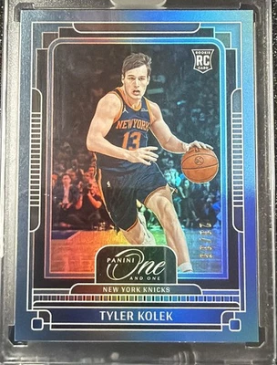 Tyler Kolek 2024-25 Panini One And One 23/35 Blue Base RC Knicks #138 - Image 1 of 3