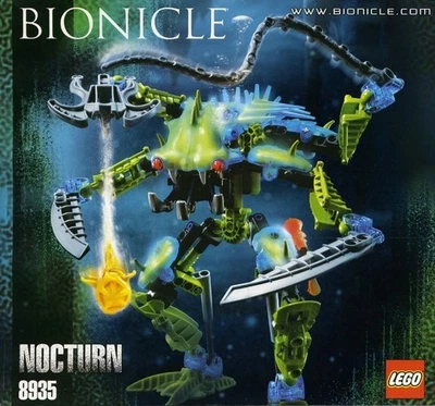 LEGO BIONICLE 8935 Nocturn 116 Pieces No Canister Pre-Owned - Image 1 of 4