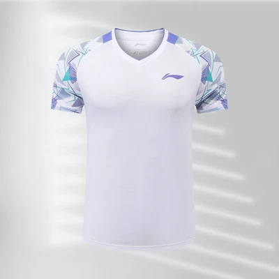 2025 New Li-Ning Men's Sports Tops Badminton Clothes table tennis T-Shirts - Image 1 of 4