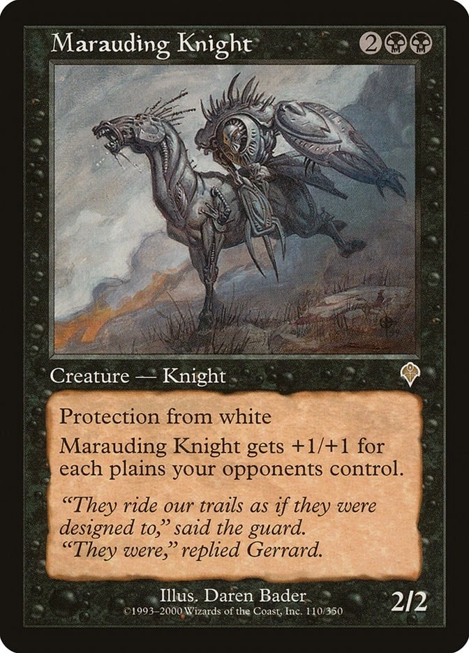 Marauding Knight 110 LP Normal Invasion MTG EN - Image 1 of 1